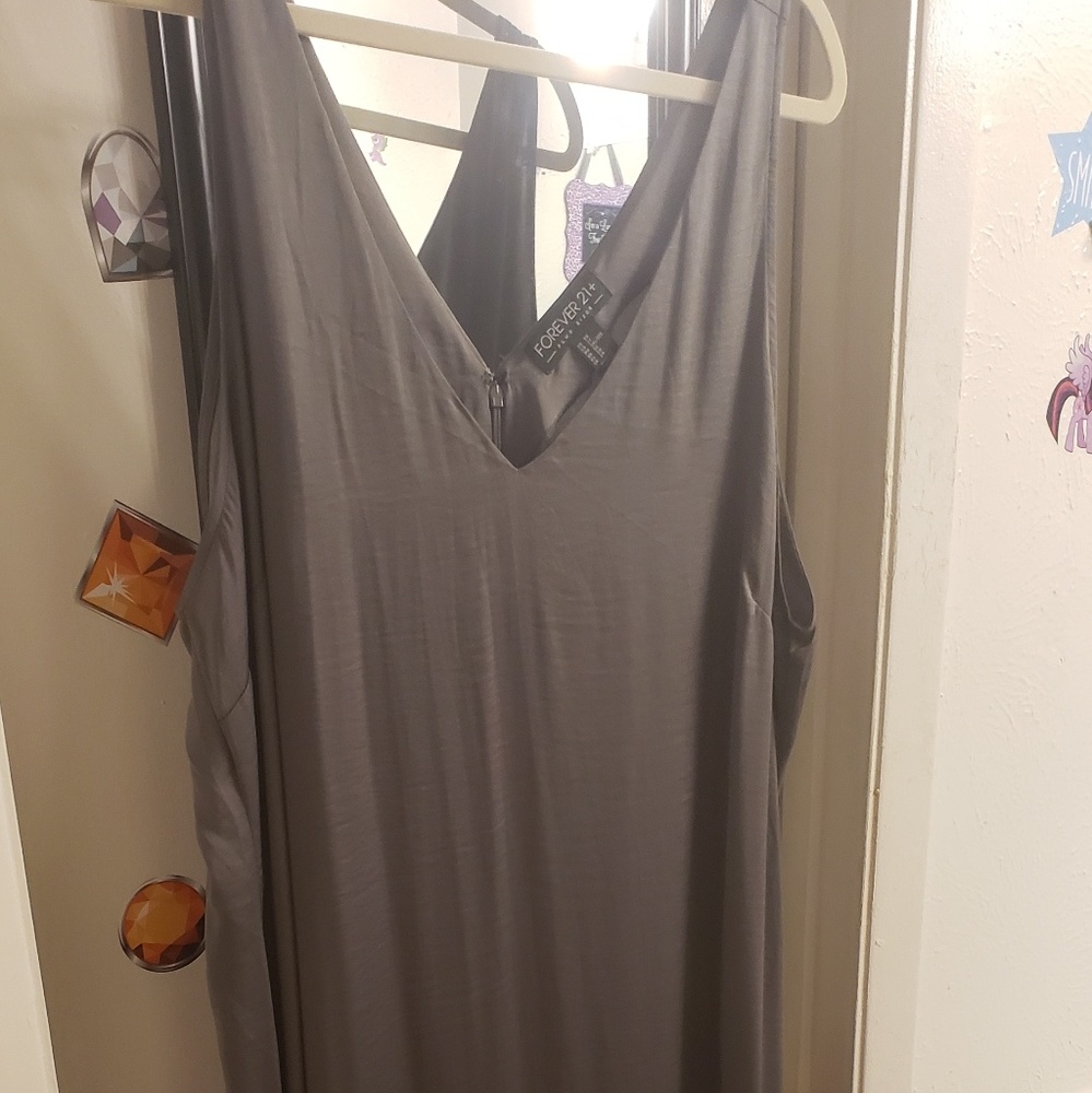 Gray slip dress Forever 21